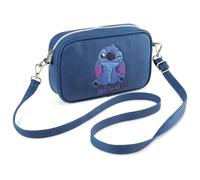 Disney Stitch Umhängetasche Mädchen Teenager Crossbody Bag Taschen Damen mit Innenfach für Einkaufen Reisen Geschenke für Sie (Blau Stitch)