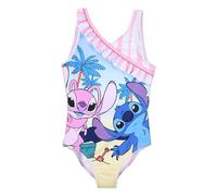Disney Stitch und Angel Badeanzug für Mädchen, Einteiliger Sommerbadeanzug, Größe 3 Jahre | Rosa