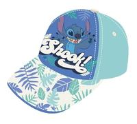 Disney Stitch und Angel Baseballkappe für Mädchen, Stitch und Engel Design Sommermütze für Mädchen, Geschenk für Kinder (DE/NL/SE/PL, Numerisch, 53, Türkis)