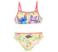 Disney Stitch und Angel Mädchen Bikini, Zweiteiliger Badeanzug, Größen 3 bis 8 Jahre (DE/NL/SE/PL, Alter, 4 Jahre, Regular, Gelb)