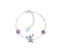 Disney Stitch Armband für Mädchen in Silber, Länge 13-17 cm, Disney Schmuck