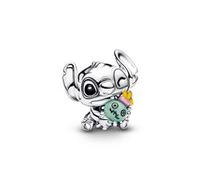 Disney Stitch und Scrump Slide-Charm, Sterlingsilber
