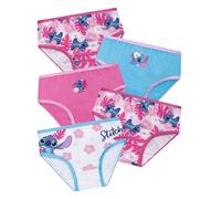 Disney Stitch Unterhosen Mädchen 5er-Pack, Lilo & Stitch Unterwäsche Mädchen Aus Baumwolle, Bequeme Unterhosen Kinder, Mehrfarbig 134