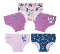 Disney Stitch Unterwäsche Unterhosen Mädchen, 100% Baumwolle Slips Kinder 5er-Pack - Stitch Sachen (Lila/Blau, 11-12 Jahre)