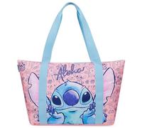 Disney Stitch Weekender Damen, Wasserdichte Strandtasche, Reisetasche Damen 56cm 30L Rosa - Reise Geschenke für Frauen