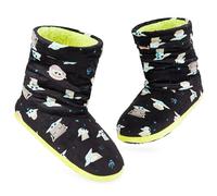 Disney Stitch Winter Hausschuhe Damen Mit Rutschfester Sohle - Reißverschluss - Baby Yoda Flauschige Hausschuhe Damen (Mehrfarbig Baby Yoda, 38-39 EU)