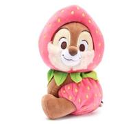 Disney Store Official Chip Plush Keychain, Ichigo Strawberry