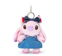 Disney Store Official - Lilo & Stitch - Angel - Kuscheltierschlüsselanhänger - 14 cm/5" - Plüsch-Alien an abnehmbarem Schlüsselanhänger - Geeignet ab 1 Jahr