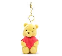 Disney Store Official - Winnie Puuh mit Herz - Schlüsselanhänger mit kleinem Kuscheltier - 10 cm - Accessoire für Handtasche und Rucksack - Ab 3 Jahren