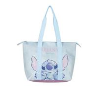 Disney Strandtasche für Damen und Mädchen, Netztasche, groß, transparent, Disney, halbtransparent, leicht und geräumig, für Strand, Sommer-Pisicna, Stitch, Für Kinder