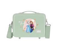 Disney Strong Spirit Anpassbarer Kulturbeutel mit grünem Schultergurt 29 x 21 x 15 cm, starres ABS, 9,14 l, 0,6 kg