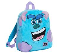Disney Sulley Rucksack für Kinder, Schultasche, Monsters Inc Sullivan Plüsch-Rucksack, 3D-Reisetasche, Kissen, blau, Einheitsgröße, Rucksack