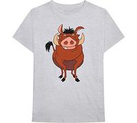 Disney T-Shirt Lion King – Pumbaa Pose Unisex Größe L Grau