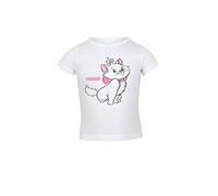 Disney T-Shirt Niedlicher Marie-Druck aus Aristocats 100 % Baumwolle 110/116 Weiß