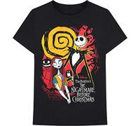 Disney - T-Shirt # Xxl Unisex Black # the Nightmare Before Christmas Ghosts