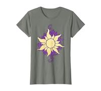 Disney Tangled Rapunzel Sun Doodle T-Shirt, Damen, Heidekraut/Armeegrün, 3XL