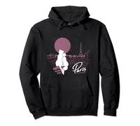 Disney The Aristocats Duchess And Thomas Paris By Moonlight Pullover Hoodie