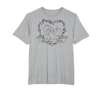 Disney The Aristocats Duchess And Thomas Purrfect Pair T-Shirt, Herren Große Größen, Grau Meliert, 2X Tall