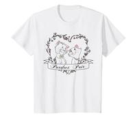 Disney The Aristocats Duchess And Thomas Purrfect Pair T-Shirt, Kinder, Weiß, 128