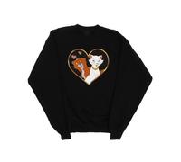 Disney - "The Aristocats Heart" Sweatshirt für Damen (Schwarz) S