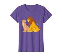 Disney The Lion King Adult Simba and Nala Together T-Shirt T-Shirt, Damen, Heidekrautlila, S