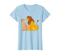 Disney The Lion King Adult Simba and Nala Together T-Shirt T-Shirt, Damen, Himmelblau, L