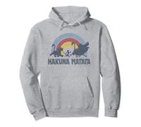 Disney The Lion King Hakuna Matata Distressed Rainbow Logo Pullover Hoodie