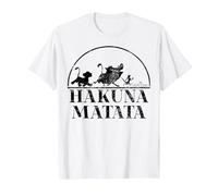 Disney The Lion King Hakuna Matata Simple Text T-Shirt, Herren, Weiß, M