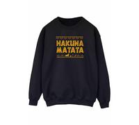Disney - "The Lion King Hakuna Matata" Sweatshirt für Damen (Schwarz) S