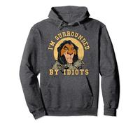 Disney The Lion King Scar Surrounded By Idiots Block Text Pullover Hoodie