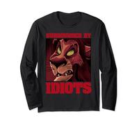 Disney The Lion King Scar Surrounded By Idiots Poster Langarmshirt