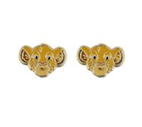 Disney Simba The Lion King Ohrstecker, vergoldet mit Gelbgold, vergoldet, Mit Gelbgold vergoldet