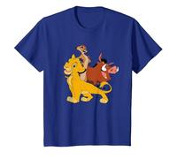 Disney The Lion King Simba, Pumba And Timon T-Shirt, Kinder, Königsblau, 104