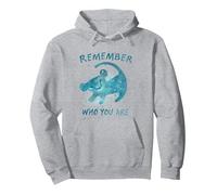 Disney The Lion King Simba Remember Who You Are Splatter Pullover Hoodie, Unisex für Erwachsene, Grau Meliert, XXL