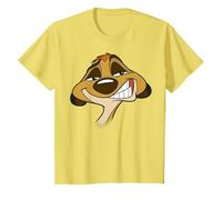Disney The Lion King Timon Big Face T-Shirt, Kinder, Gelb, 152