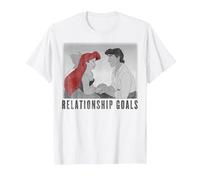 Disney The Little Mermaid Ariel And Eric Relationship Goals T-Shirt, Herren, Weiß, S