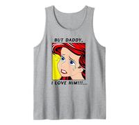 Disney The Little Mermaid Ariel But Daddy I Love Him Comic Tank Top, Herren, Grau Meliert, L