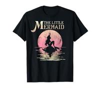 Disney The Little Mermaid Ariel Rock Moon Silhouette T-Shirt T-Shirt