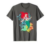 Disney The Little Mermaid Ariel Sea Kelp T-Shirt, Herren, Anthrazit, L