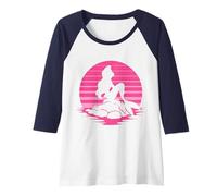 Disney The Little Mermaid Ariel Silhouette in Pink Raglan