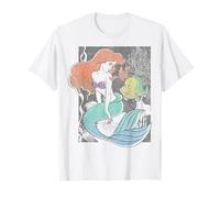 Disney The Little Mermaid Happy Ariel Sebastian Flounder T-Shirt