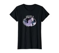 Disney The Little Mermaid Ursula Ariel Silhouette Portrait T-Shirt, Damen, Schwarz, M