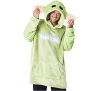 Disney The Mandalorian Hoodie Herren Oversized aus Fleece, Baby Yoda Pullover Herren