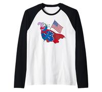 Disney The Muppets Gonzo 4th of July American Flag USA 250th Raglan
