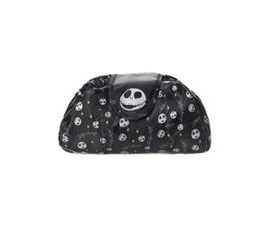 Disney The Nightmare Before Christmas Damen-Make-up-Tasche | Schwarze Damen-Kosmetiktasche mit Jack-Skellington-Charakter-Allover-Print | Reisekosmetiketui fur Erwachsene und Jugendliche