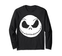 Disney The Nightmare Before Christmas Jack Skellington Face Langarmshirt