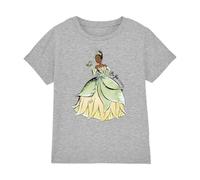 Disney The Princess and The Frog Be You. It's Beautiful with Tiana Kinder T-Shirt, Athletisches Heather-Grau, 9-11 J