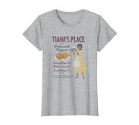 Disney The Princess And The Frog Tiana's Place Advertisement T-Shirt, Damen, Grau Meliert, S