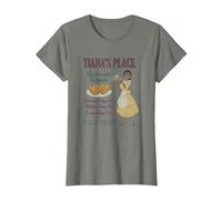 Disney The Princess And The Frog Tiana's Place Advertisement T-Shirt, Damen, Heidekraut/Armeegrün, 3XL
