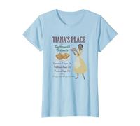 Disney The Princess And The Frog Tiana's Place Advertisement T-Shirt, Damen, Himmelblau, M